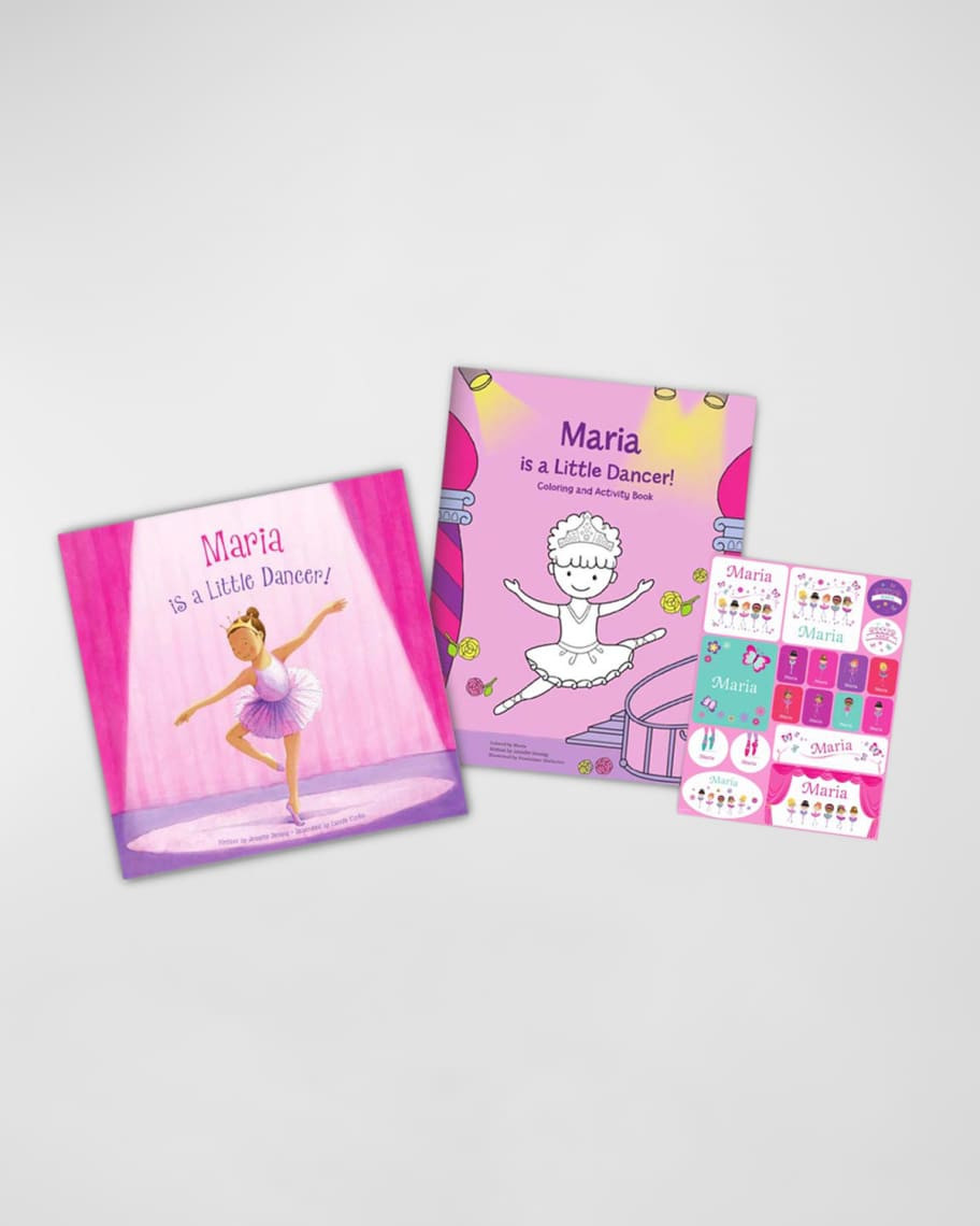 Little Dancer Personalized Book, Coloring Book & Sticker Gift Set | Neiman Marcus