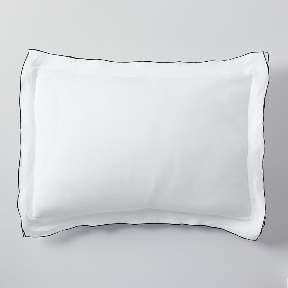 European Flax Linen Merrow Edge Duvet Cover & Shams | West Elm (US)