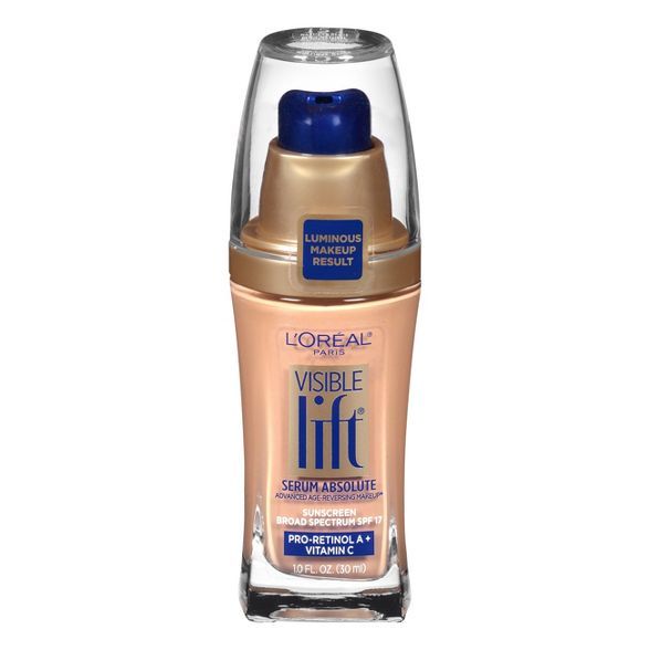 L'Oreal Paris Visible Lift Serum Absolute Age-Reversing Lightweight Foundation Makeup with SPF 17... | Target
