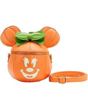 Loungefly Minnie Mouse Glow in the Dark Pumpkin Crossbody Bag | Amazon (US)