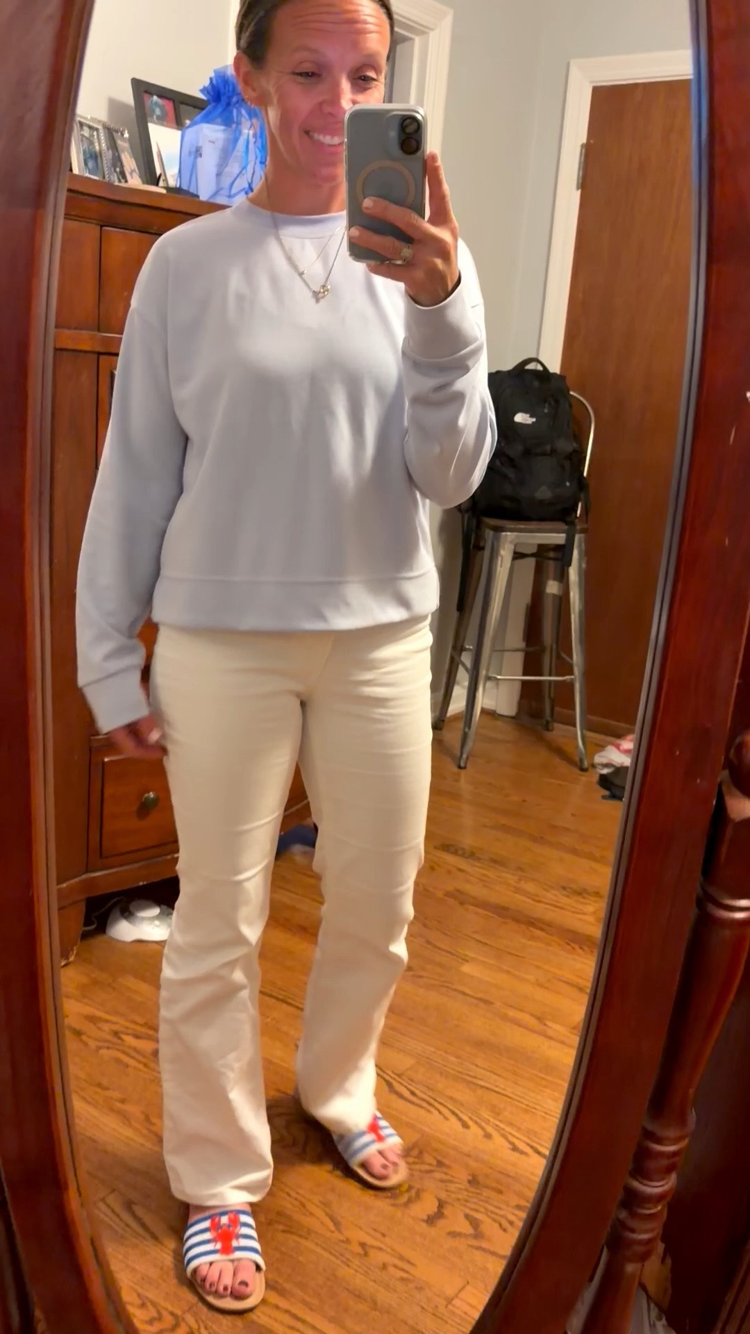 A fave outfit. These jeans  can be worn all day and the softest sweatshirt (I have it in two colors). 


#oldnavy #flarejeans #athleta #amazon #spring #casualoutfit #earrings #beadednecklace #teacheroutfit #businesscasual #bubblenecklace   

#LTKSaleAlert #LTKU #LTKOver40

#LTKstorytime #LTKvlog