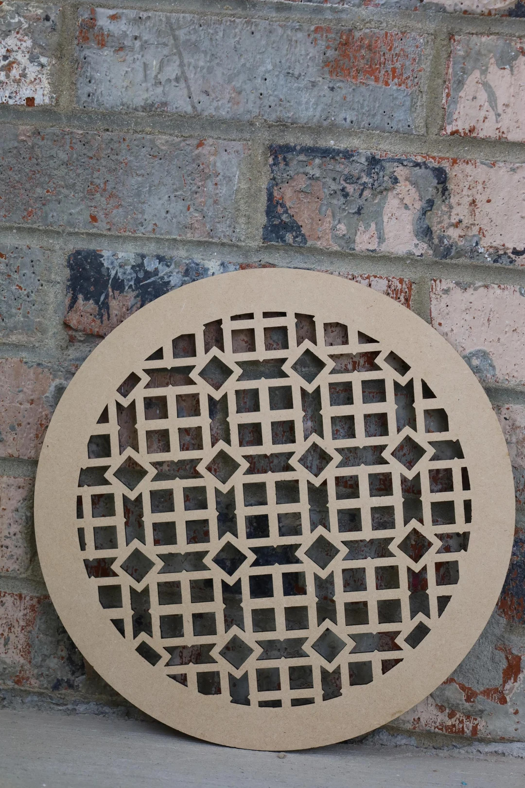 Unfinished MDF Round Air Vent Cover: Customizable AC Wall & Ceiling Register - Etsy | Etsy (US)