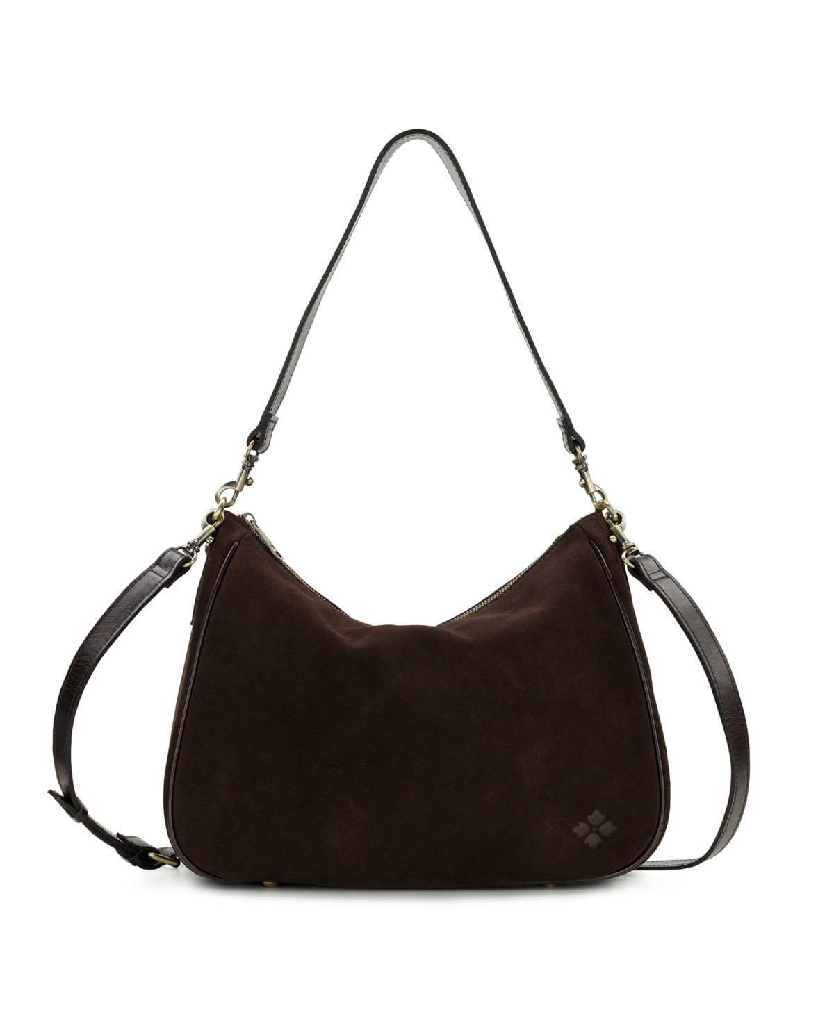 Patricia Nash Athani Suede Large Shoulder Handbag - Chocolate | Macy's