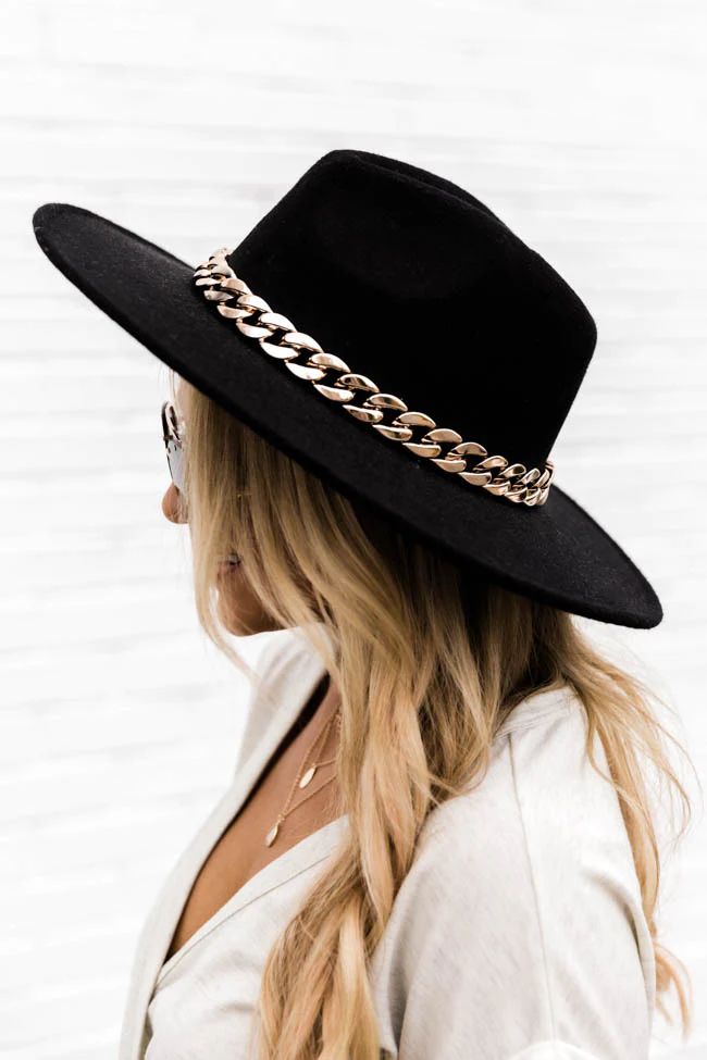 Speechless Entrance Black Wide Brim Fedora Hat | The Pink Lily Boutique