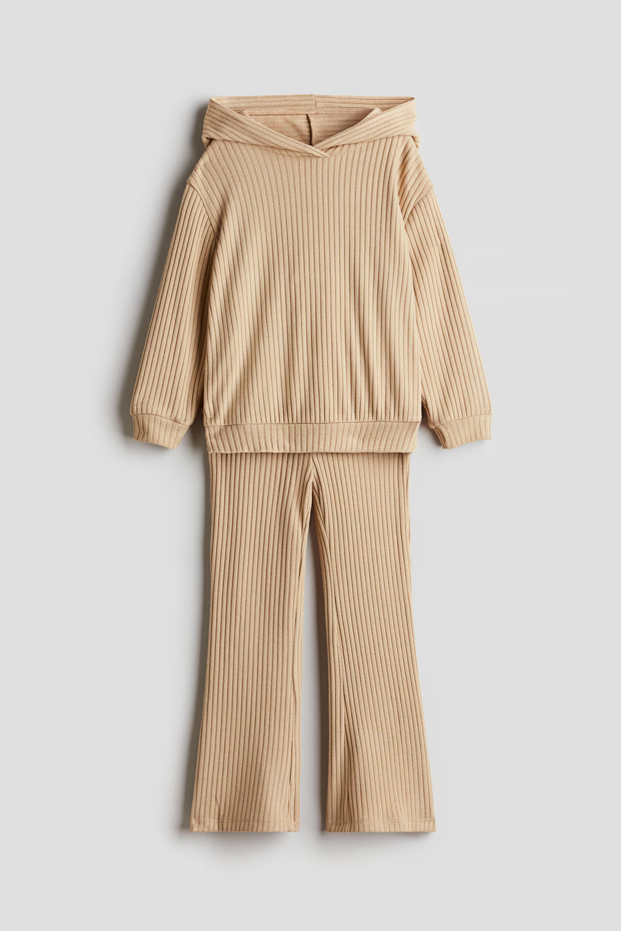 2-piece Hoodie and Leggings set - Beige - Kids | H&M US | H&M (US + CA)