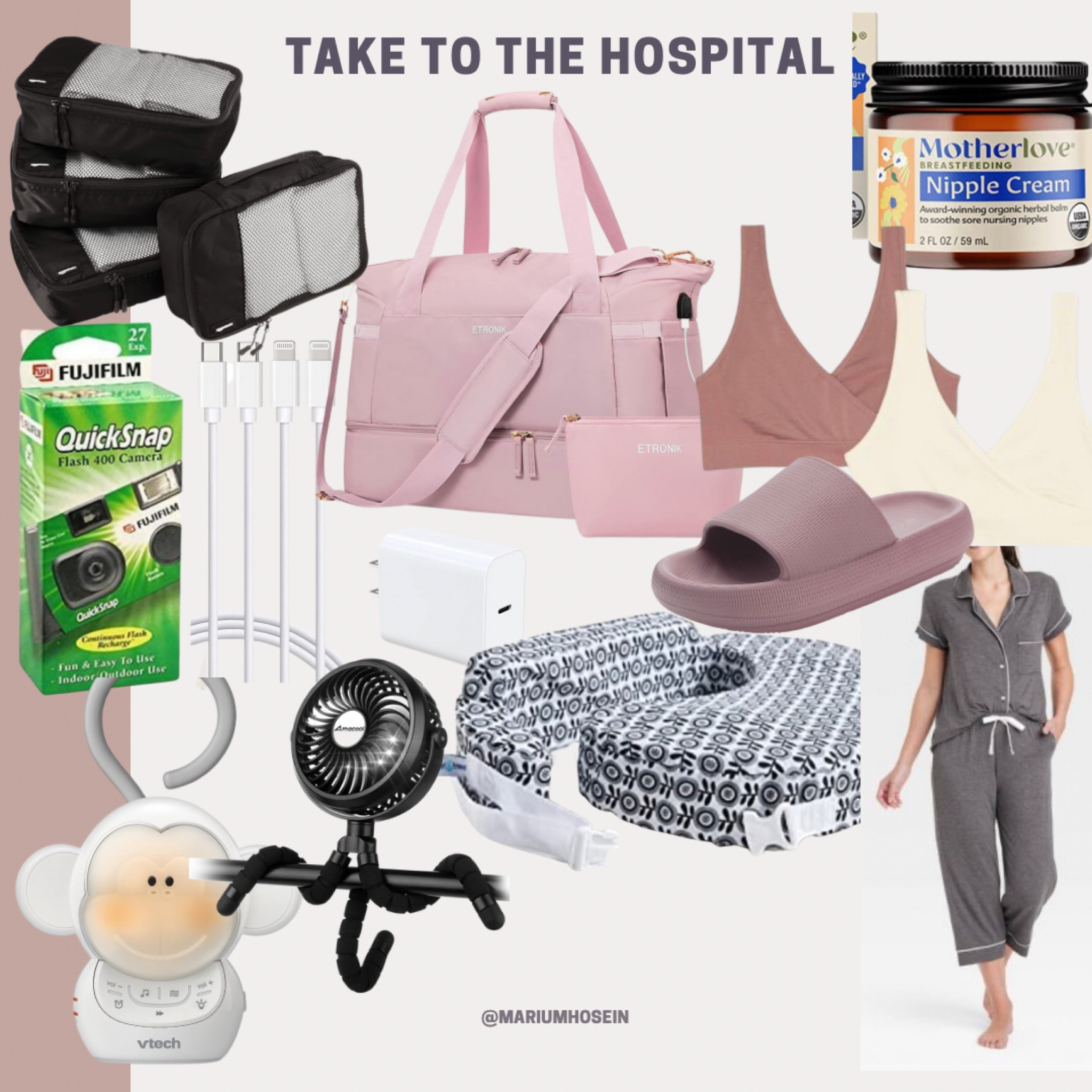 A random assortment of what to take to the hospital 

#LTKfamily #LTKbump #LTKbeauty