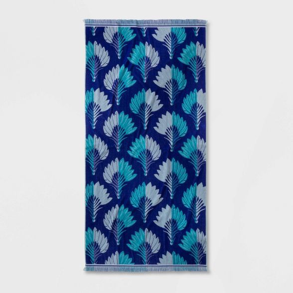 Breezy Palm Beach Towel Blue - Opalhouse™ | Target