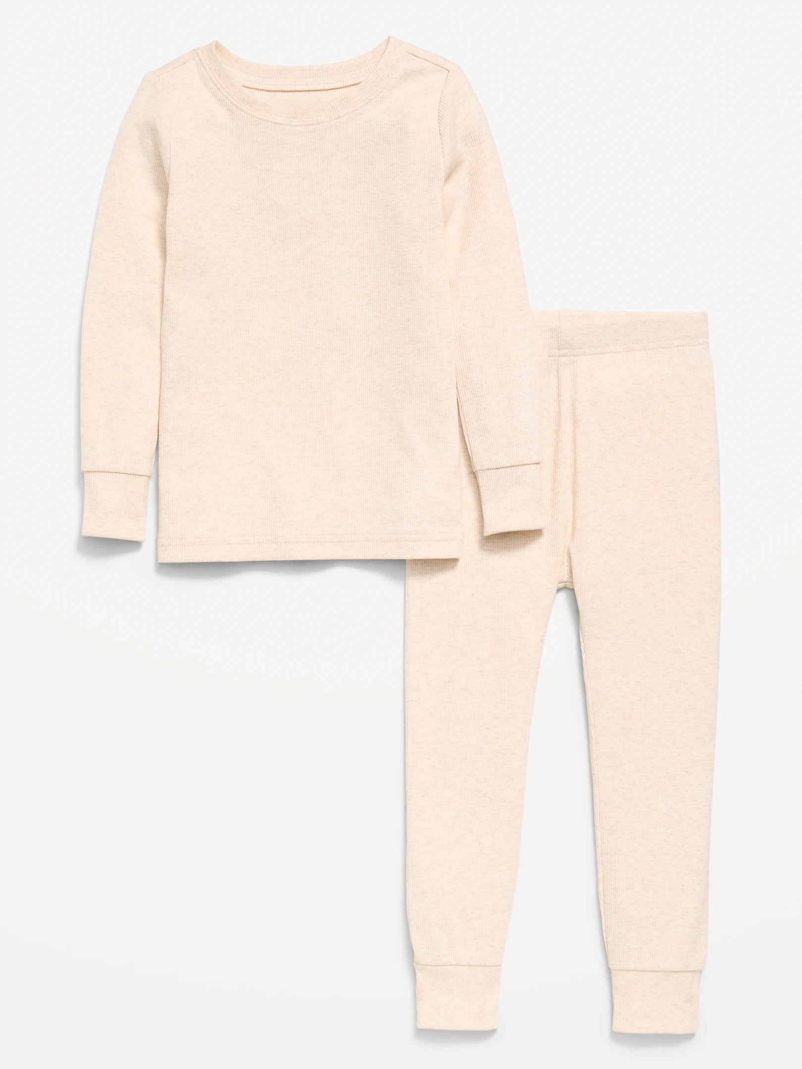Snug-Fit Ribbed Pajama Set for Toddler & Baby | Old Navy (US)