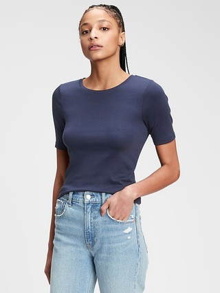 Modern Crewneck Half Sleeve T-Shirt | Gap (US)