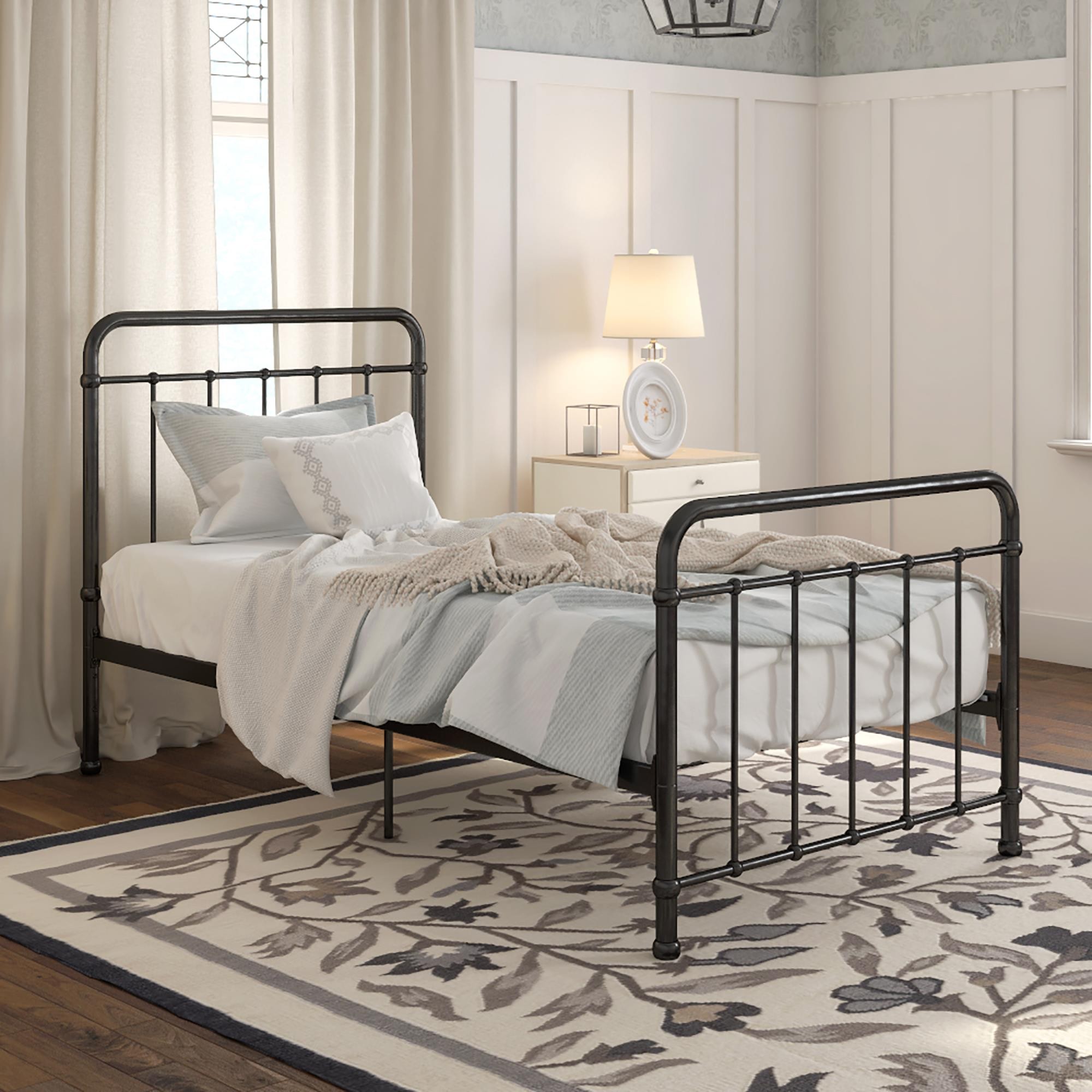 Better Homes & Gardens Kelsey Twin Metal Bed, Black | Walmart (US)
