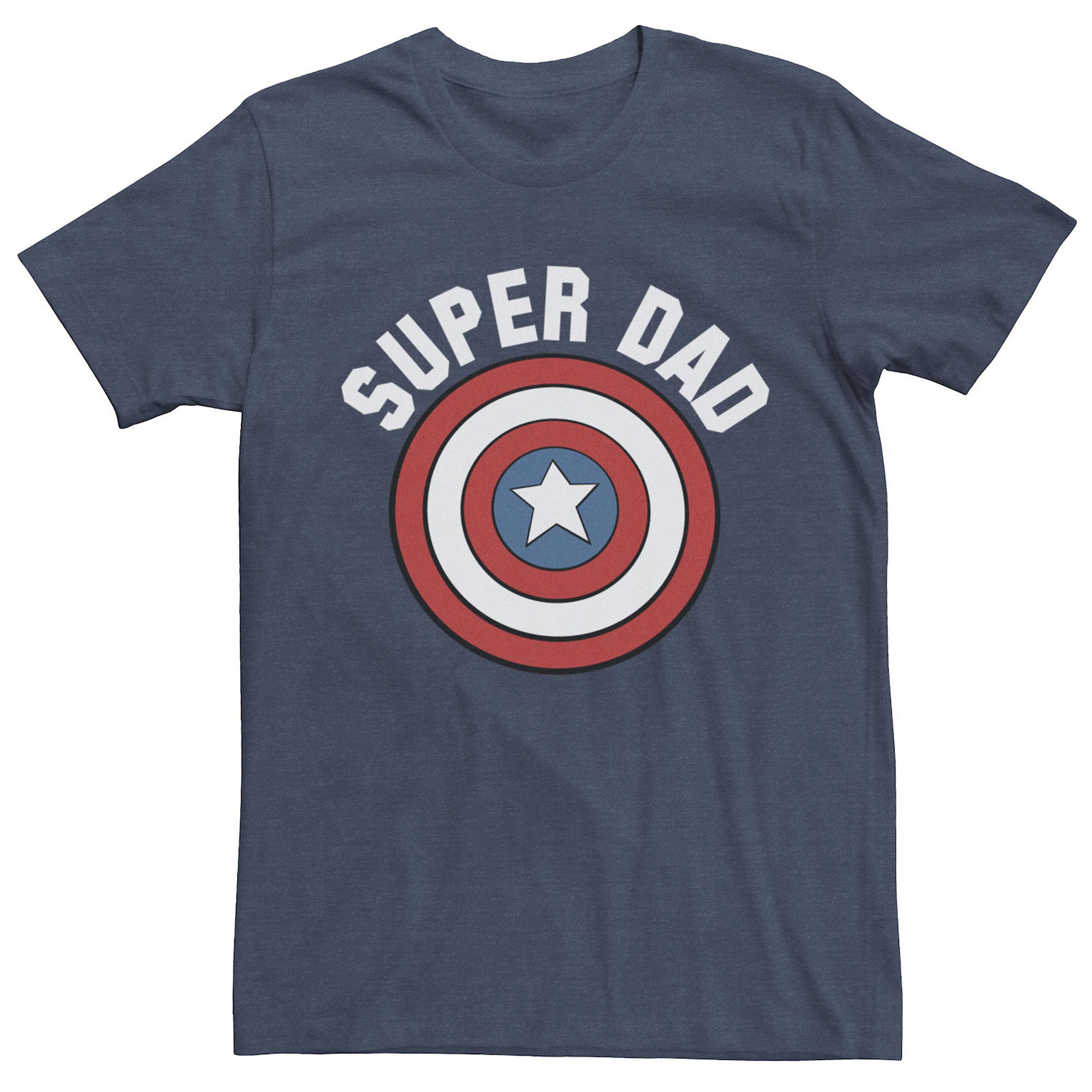 Men's Marvel Super Dad Captain America Shield Logo Tee | Kohl's