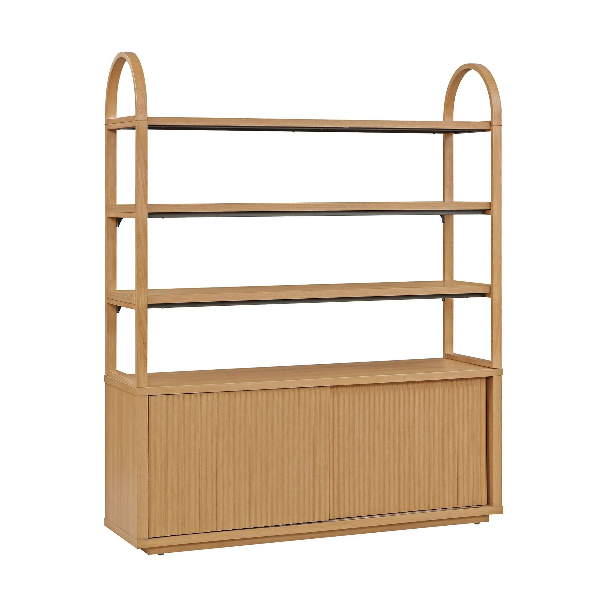 Beautiful Fluted Large Bookcase Entertainment Center for TV’s up to 65” by Drew Barrymore, Wa... | Walmart (US)