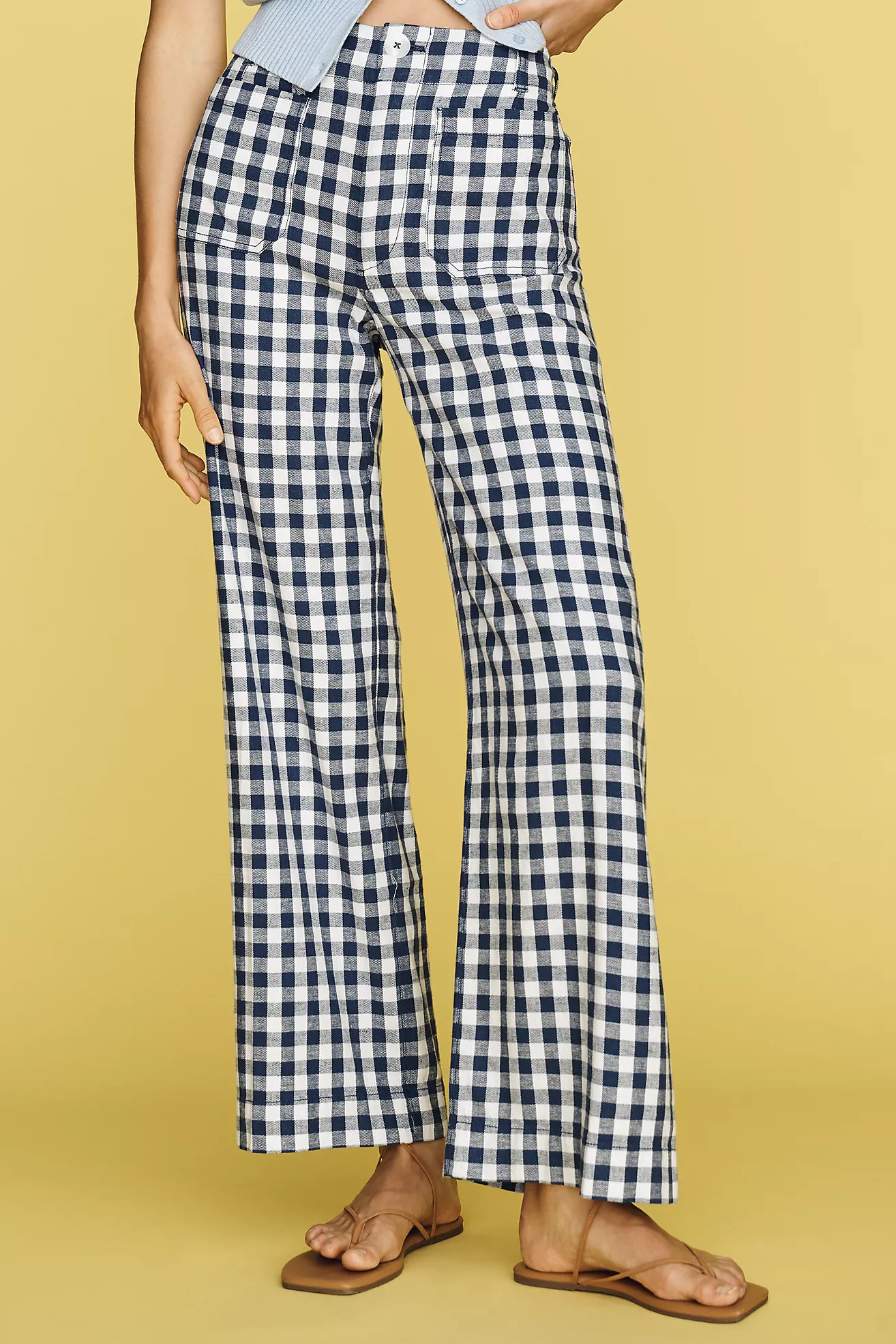 Colette European Linen Stretch High-Rise Wide-Leg Pants | Anthropologie (US)