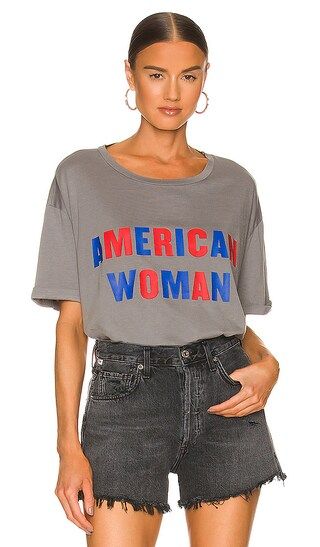 American Woman Oversized Tee in Gravity Grey | Revolve Clothing (Global)