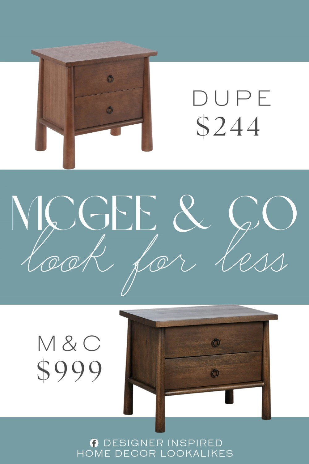 Inspired by McGee & Co Nightstand. Mid-Century Nightstand with Storage. Contemporary Wooden Nightstand. Stylish Wooden Side Table. Modern Minimalist Nightstand. Sleek Wooden Nightstand. Decorative Bedside Table. 

Home more affordable option find copy cat similar look for less budget friendly affordable cheap cheaper beautiful pretty. Clearance sale coupon code discount code promo code luxury lookalike look a like Inspo inspiration inspired by idea ideas Love like these? I share multiple every day in my FB group.
#mcgeeandcoinspired #nightstand #bedsidetable #bedroomstorage #woodennightstand #furniturefinds #bedroominspo 

 #LTKHome