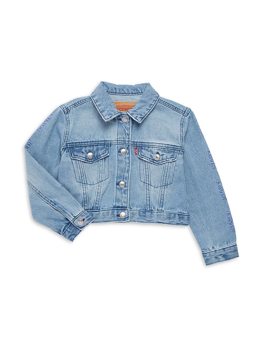 Levi's Little Girl's Cropped Denim Jacket - Carli Blue - Size 4 | Saks Fifth Avenue OFF 5TH
