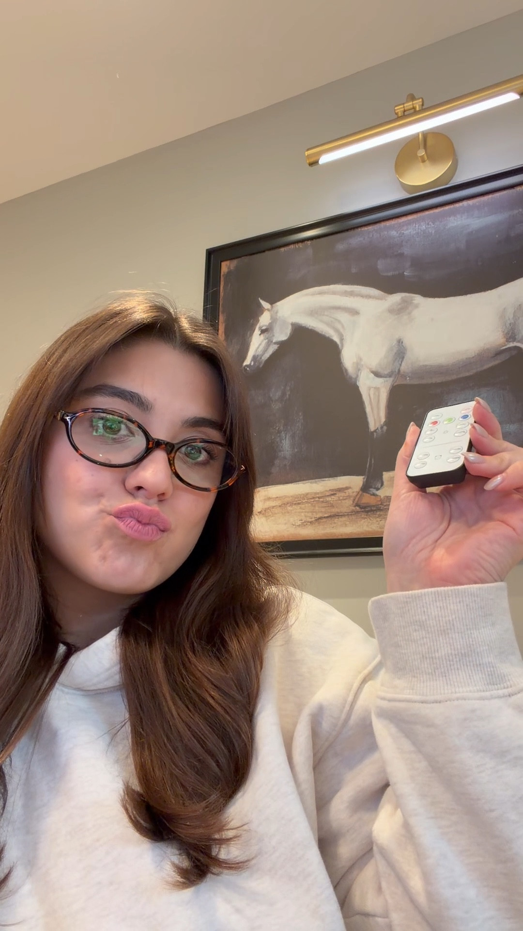 Love this remote controlled picture light I grabbed st Home Depot. Instantly elevates my home office 

#LTKdayinmylife #LTKFindsUnder50 #LTKFindsUnder100