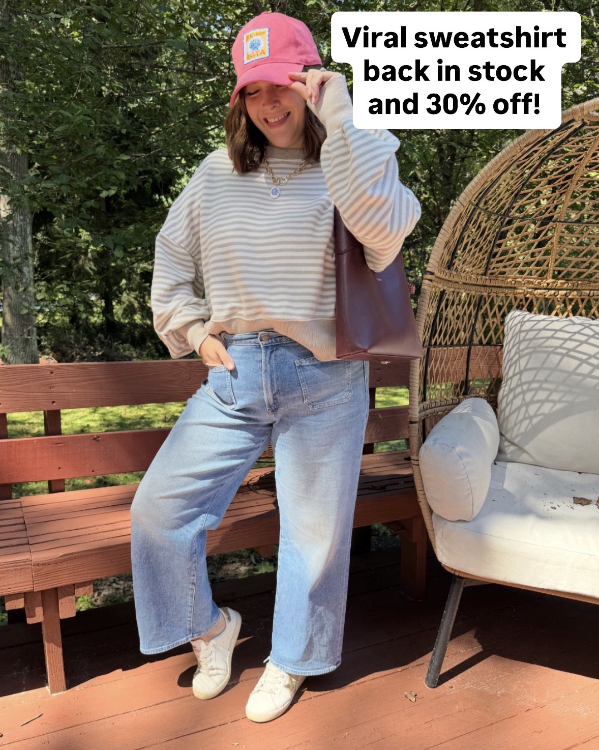 Aerie new spring arrivals!! This cropped striped sweatshirt is one of my favorites! It goes with so much and comes in so many colors.

Fits a little oversized. I went with a medium. 

#LTKSeasonal #LTKootd #LTKSaleAlert