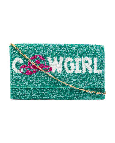 Cowgirl Beaded Clutch | TJ Maxx