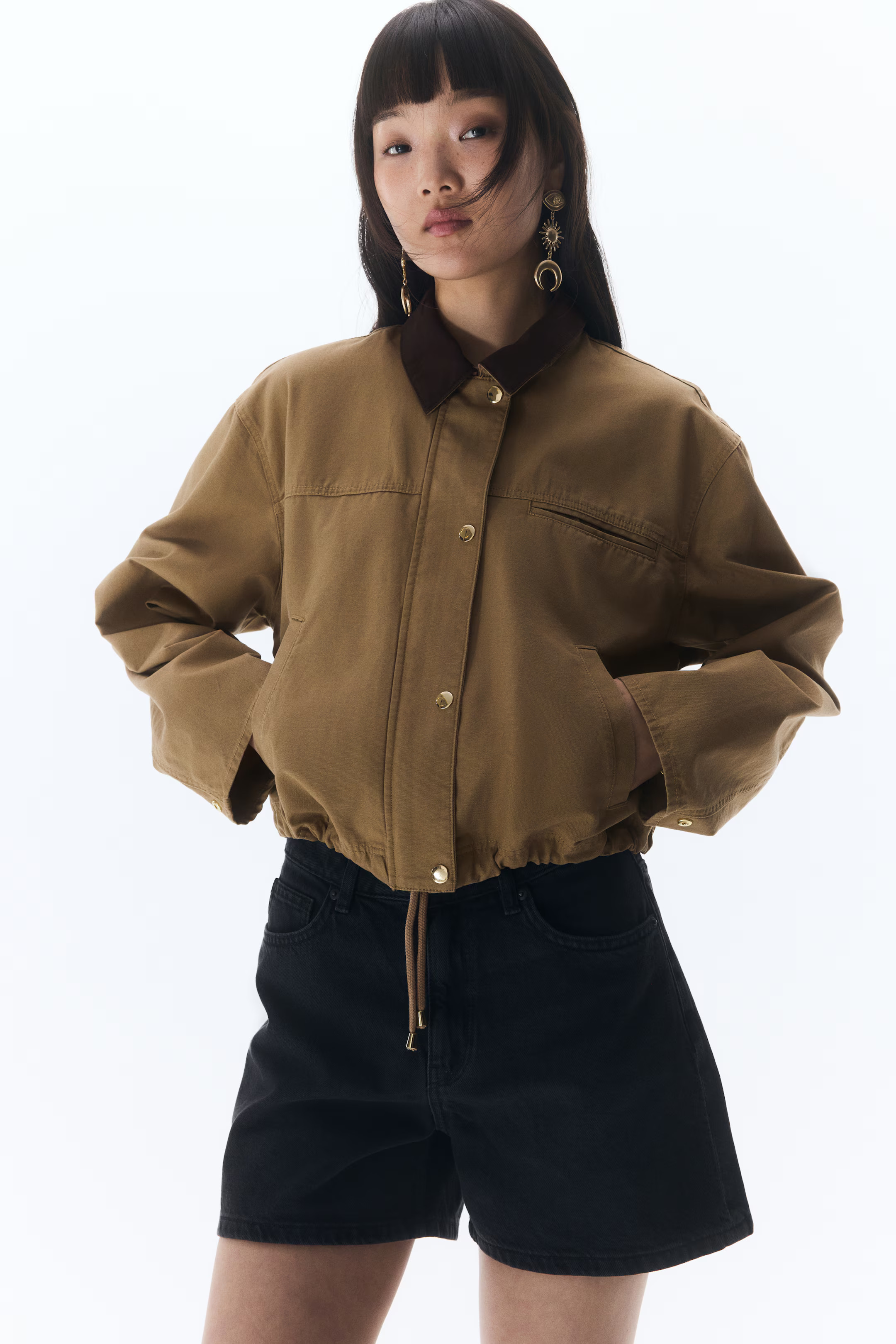 Short Cotton Jacket | H&M (US + CA)