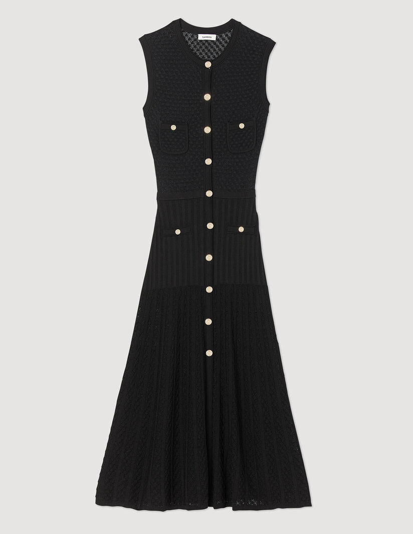 Long knitted dress | Sandro-Paris US