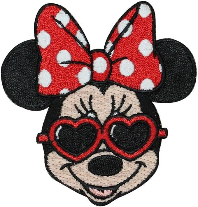 Minnie Mouse Heart Shades Iron On Applique Fan DIY Decoration Craft Patch | Amazon (US)