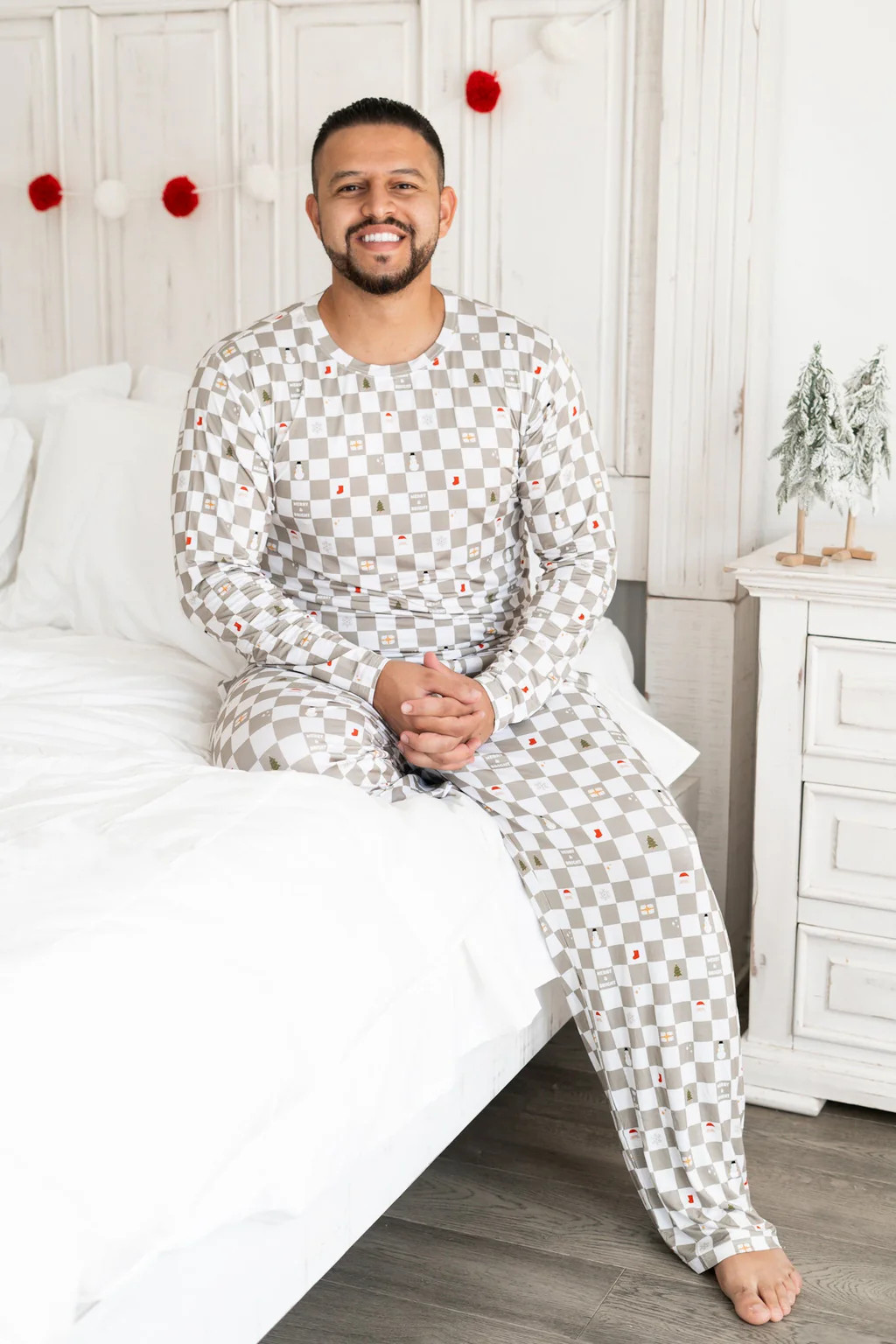 MERRY & BRIGHT CHECKS DREAM MEN'S SET | Dream Big Little Co.