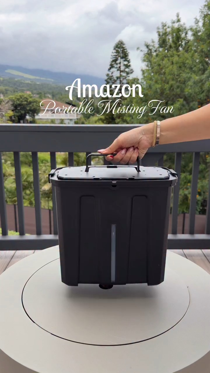 Amazon Portable Misting Fan! This fan is about to become your summer bestie ☀️💦. Perfect for the beach, camping, sport events, patios, pool days or anywhere with heat. With the rechargeable battery keeps you cool for hours💙
#amazonhome #coolingfan #mistfan #amazonmusthave #outdoorfinds 

 #LTKSeasonal #LTKHome #LTKPetite