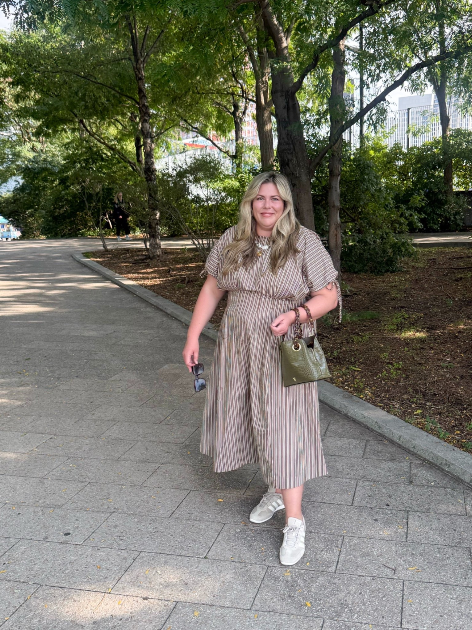Plus sizes day dresses! Size inclusive finds! I wore this on one of our days in NYC. My exact dress is only showing up in standard sizes at the moment but I've linked similar in plus!

#LTKootd #LTKPlusSize #LTKTravel
