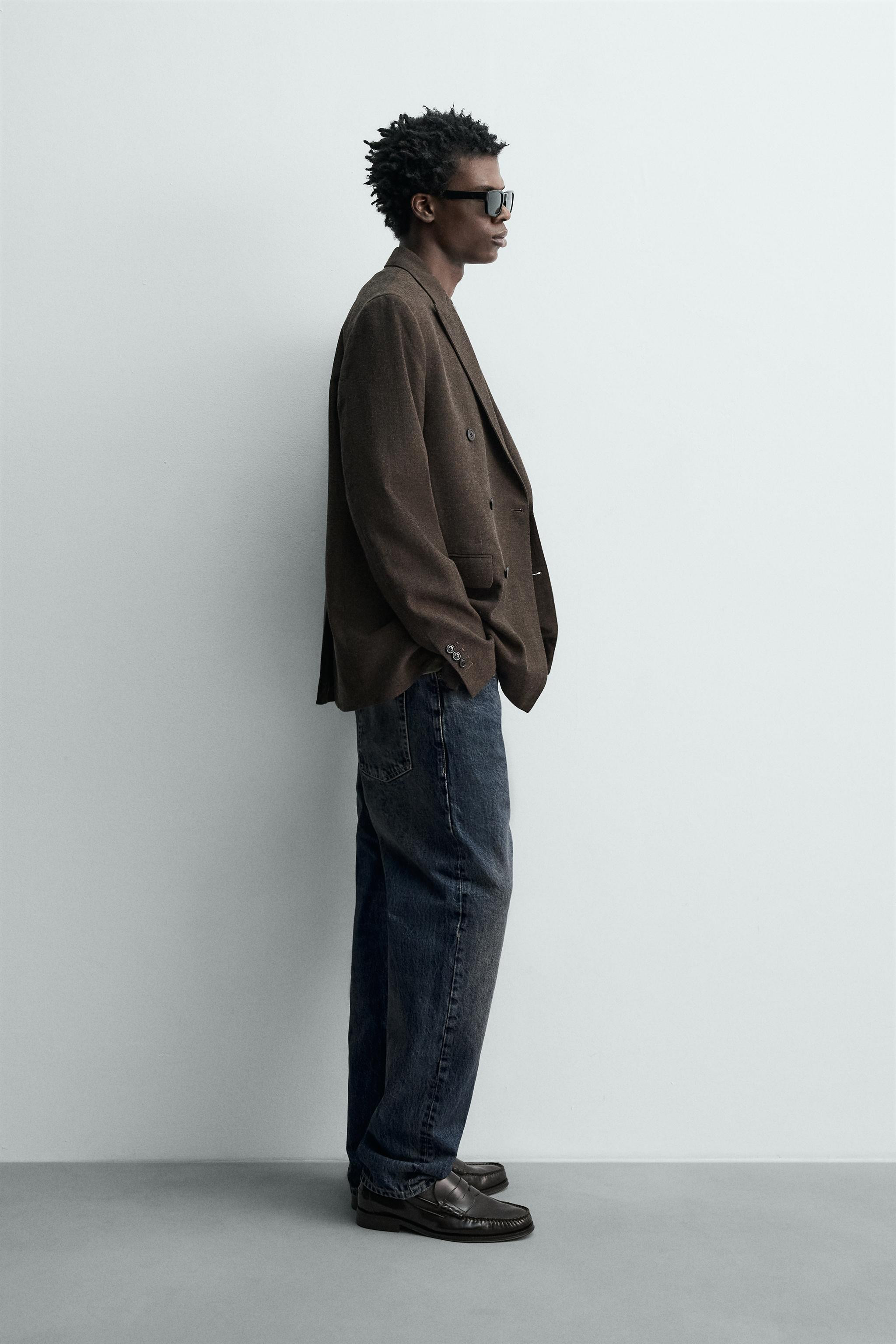 WOOL BLEND DOUBLE BREASTED BLAZER | Zara US