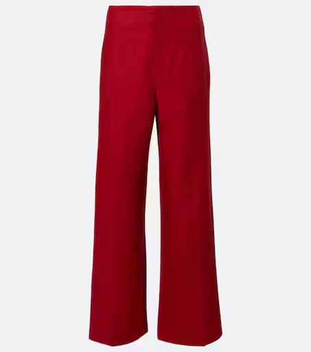 Isabel high-rise linen straight pants | Mytheresa (US/CA)
