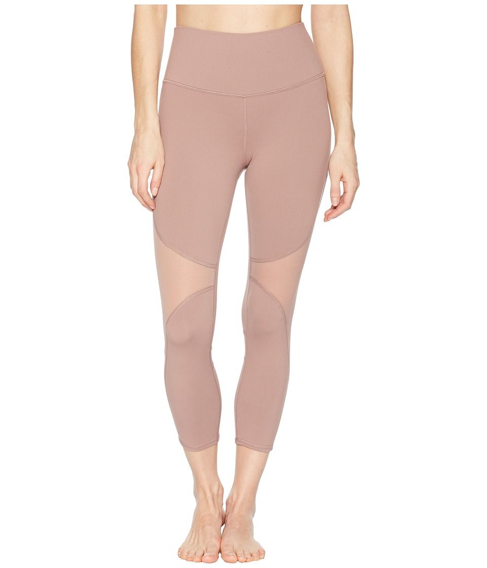 ALO - High-Waist Coast Capris (Smoky Quartz) Women's Capri | Zappos