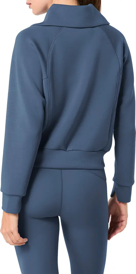 SPANX® AirEssentials Half Zip Sweatshirt | Nordstrom | Nordstrom