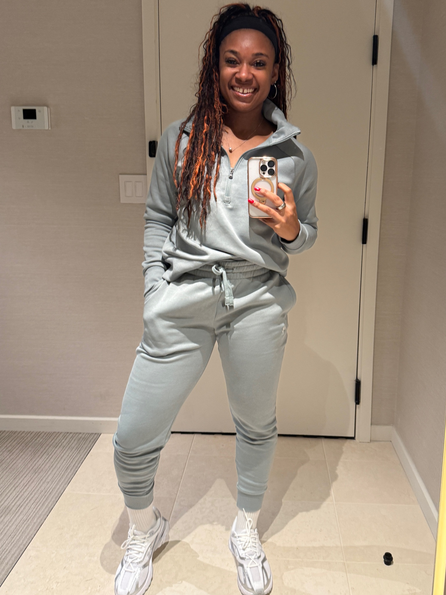 This Silica Green UA fleece jogger set >>>>>