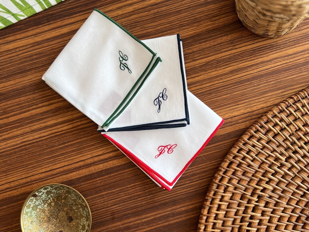 Embroidered Handkerchief personalization Optional Organic - Etsy Canada | Etsy (CAD)