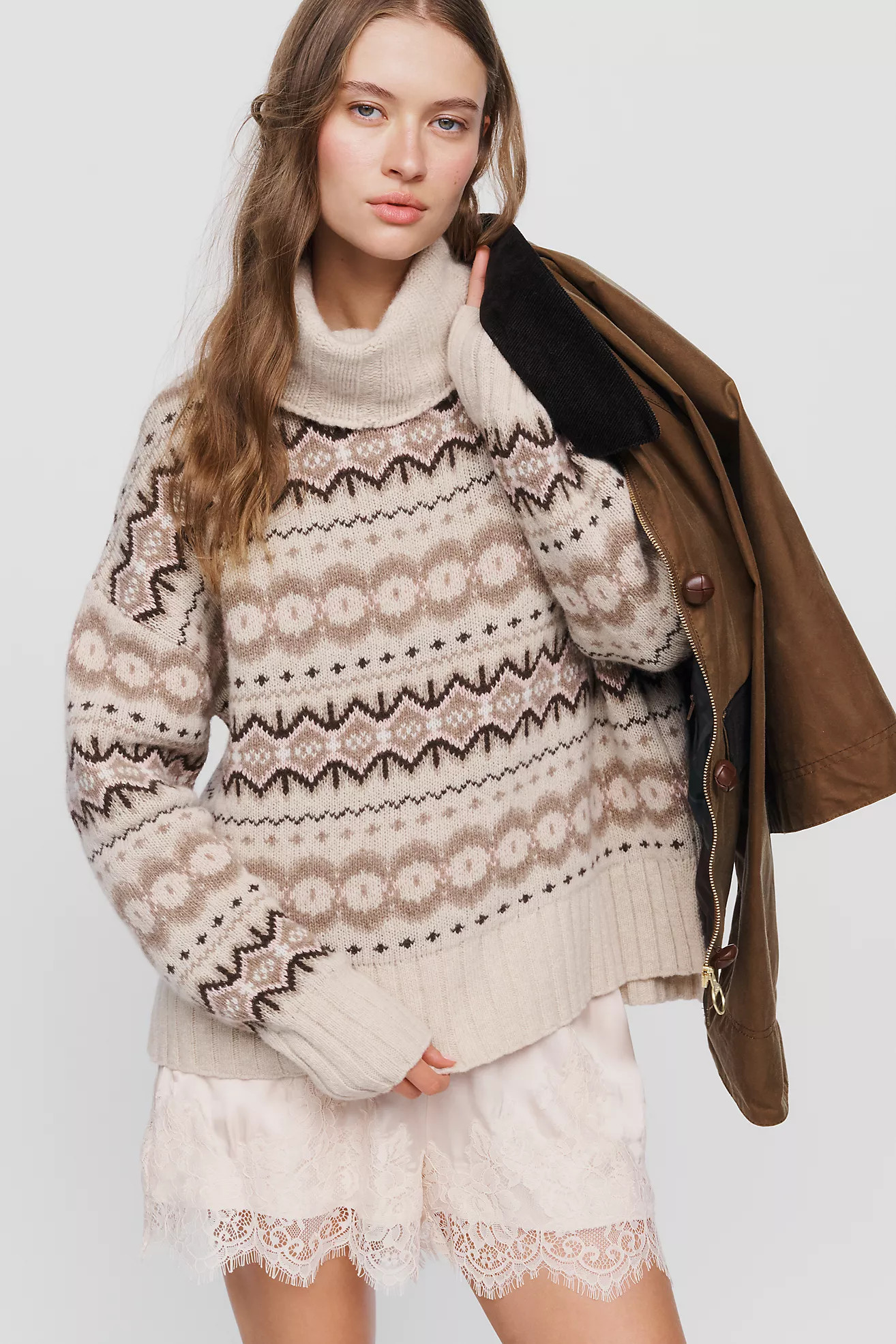 Helen Fair Isle Turtleneck Sweater | Anthropologie (US)