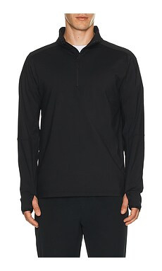 Beyond Yoga Warm Up Quarter Zip Pullover in Black from Revolve.com | Revolve Clothing (Global)