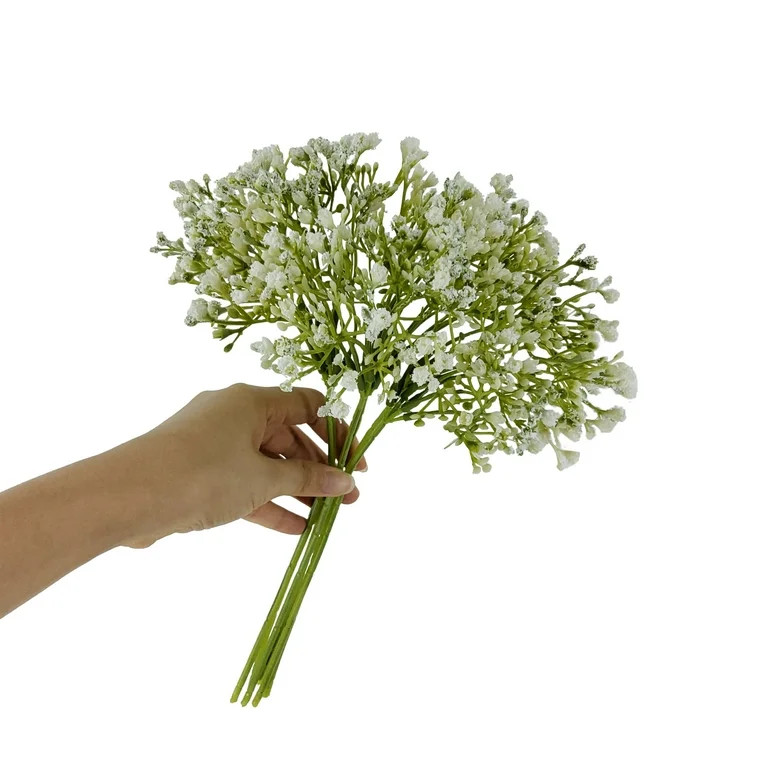 Mainstays 12 inch Artificial Baby's Breath Flower Pick, White Color. Indoor Use. | Walmart (US)