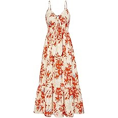 GRACE KARIN Floral Boho Flowy Maxi Dress Sundress | Amazon (US)