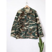 Vintage Military Camo Jacket Camouflage Lizard Pattern | Etsy (US)