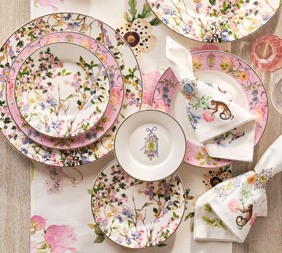 Cynthia Rowley Midsummer Night's Dream Dinner Plates - Set of 4 | Pottery Barn (US)