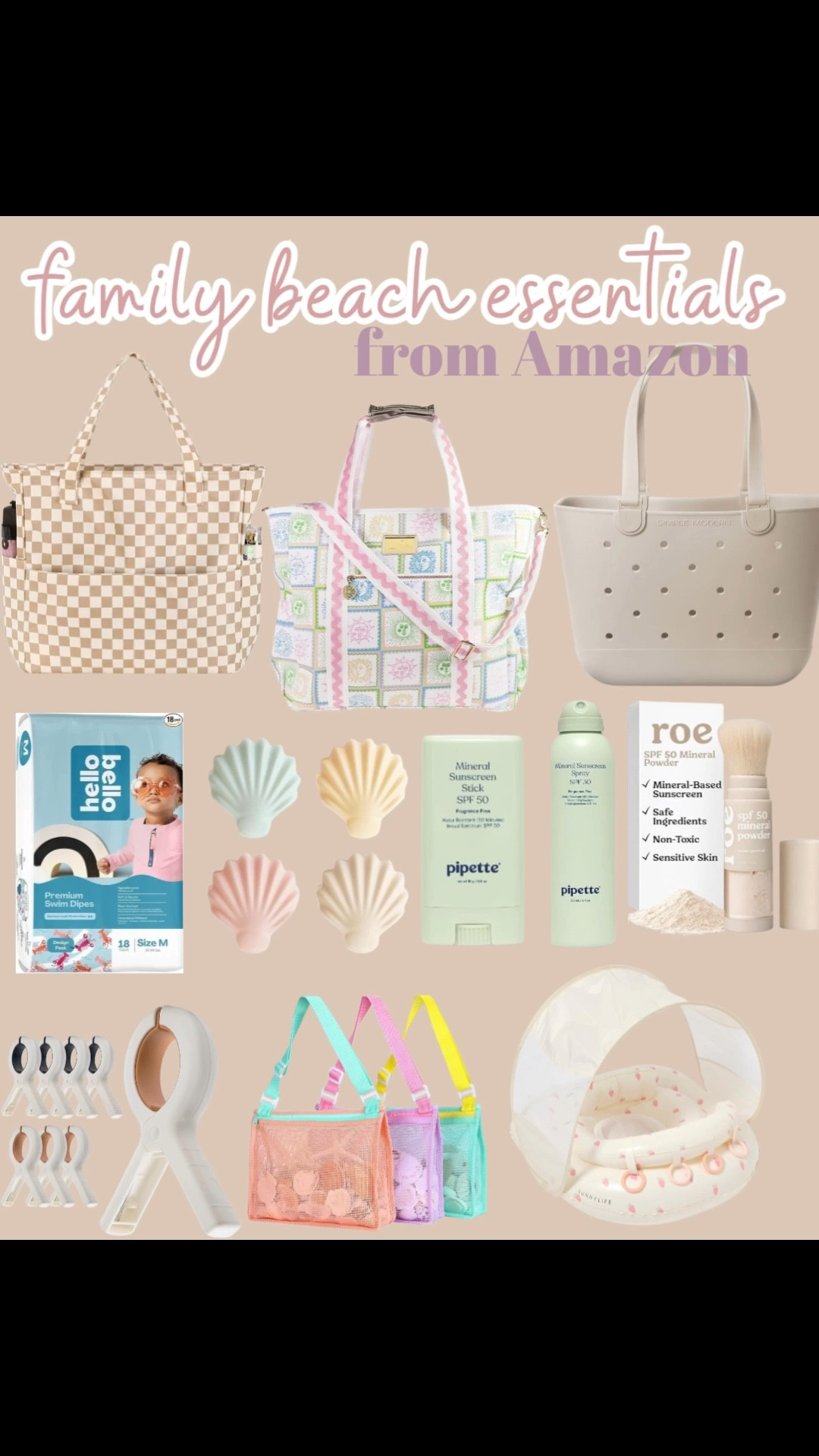 Beach essentials for the family from amazon! 

Amazon finds, baby, Amazon baby, traveling with a baby, beach with a baby, beach trip, summer, summer vacation, family travel, baby beach essentials, toddler beach essentials, kids beach essentials, boys swimwear, girls swimwear, rash guard swimsuit, resort, cruisee

#LTKKids #LTKTravel #LTKSwim