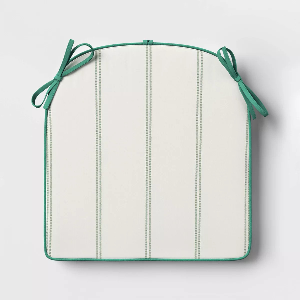 17.5"x18" Striped Curved Outdoor Chair Seat Cushions Cream - Threshold™ designed with Studio Mc... | Target