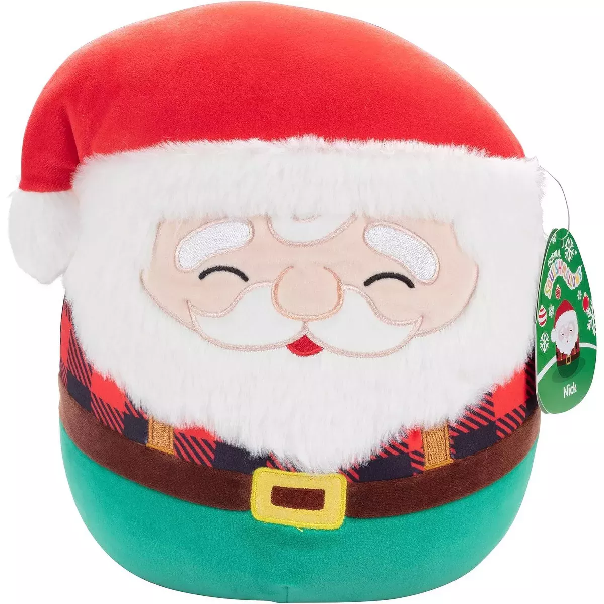 Squishmallows Christmas Ornaments 4 inch Nick The Santa Mini Plush Doll (with Display Box)