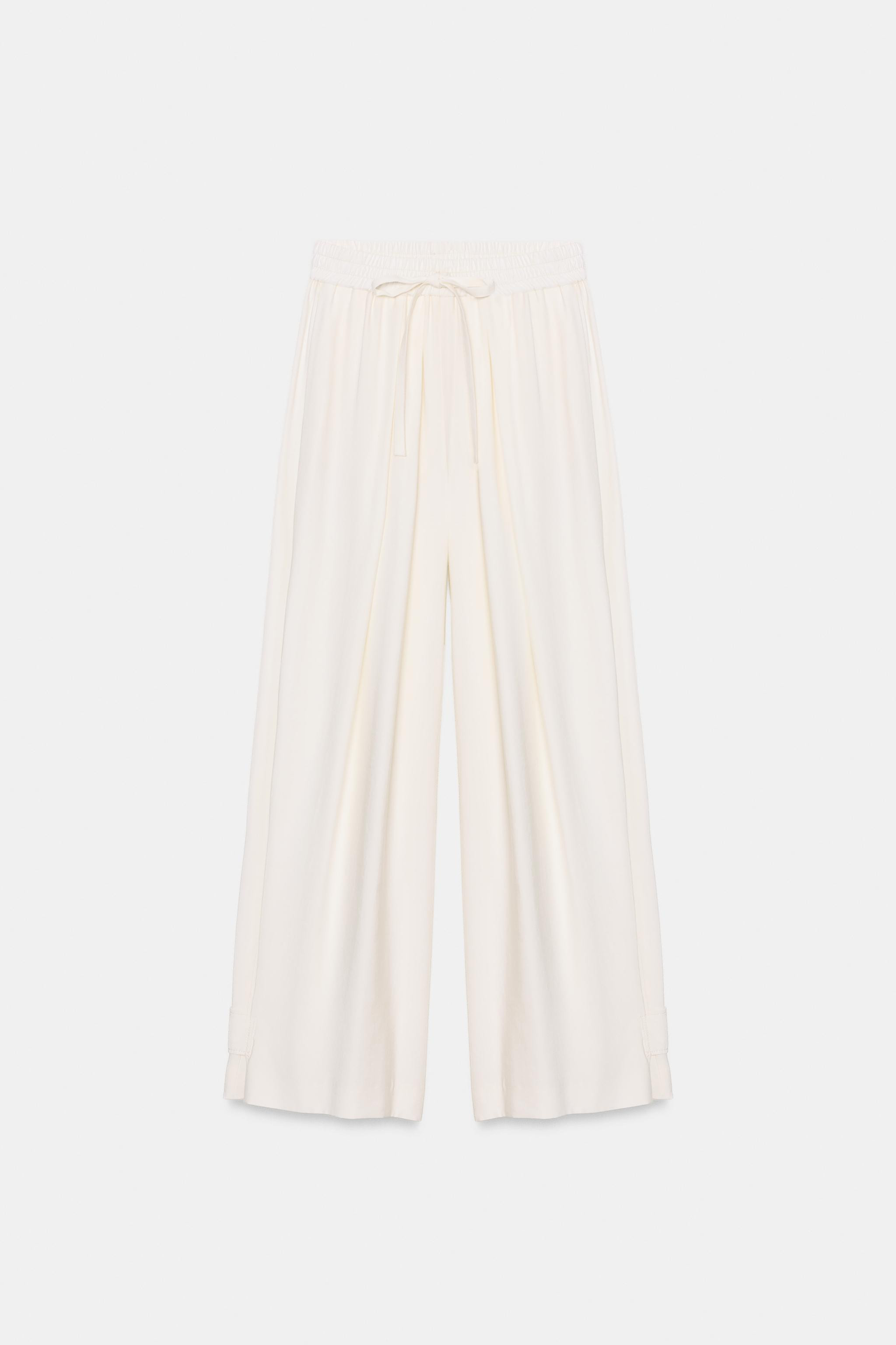 FLOWY PANTS WITH ADJUSTABLE HEM SET | Zara US