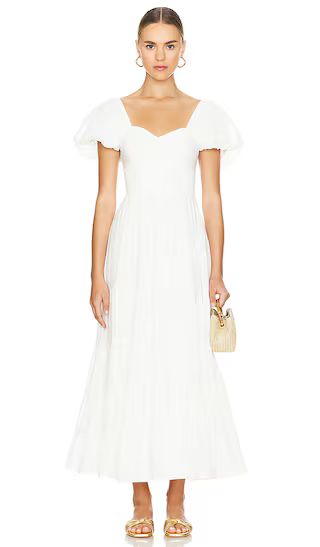 Short Sleeve Sundrenched Maxi Dress in Whisper White | Revolve Clothing (Global)