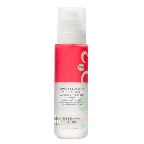 Beekman 1802 Milk Shake Body Mist - Pistachio & Dark Cherry 4.7 fl oz - Hyaluronic Acid, Jojoba Oil, Instantly Moisturizes, Hydrates & Softens, Good for Sensitive Skin, Cruelty Free | Amazon (US)