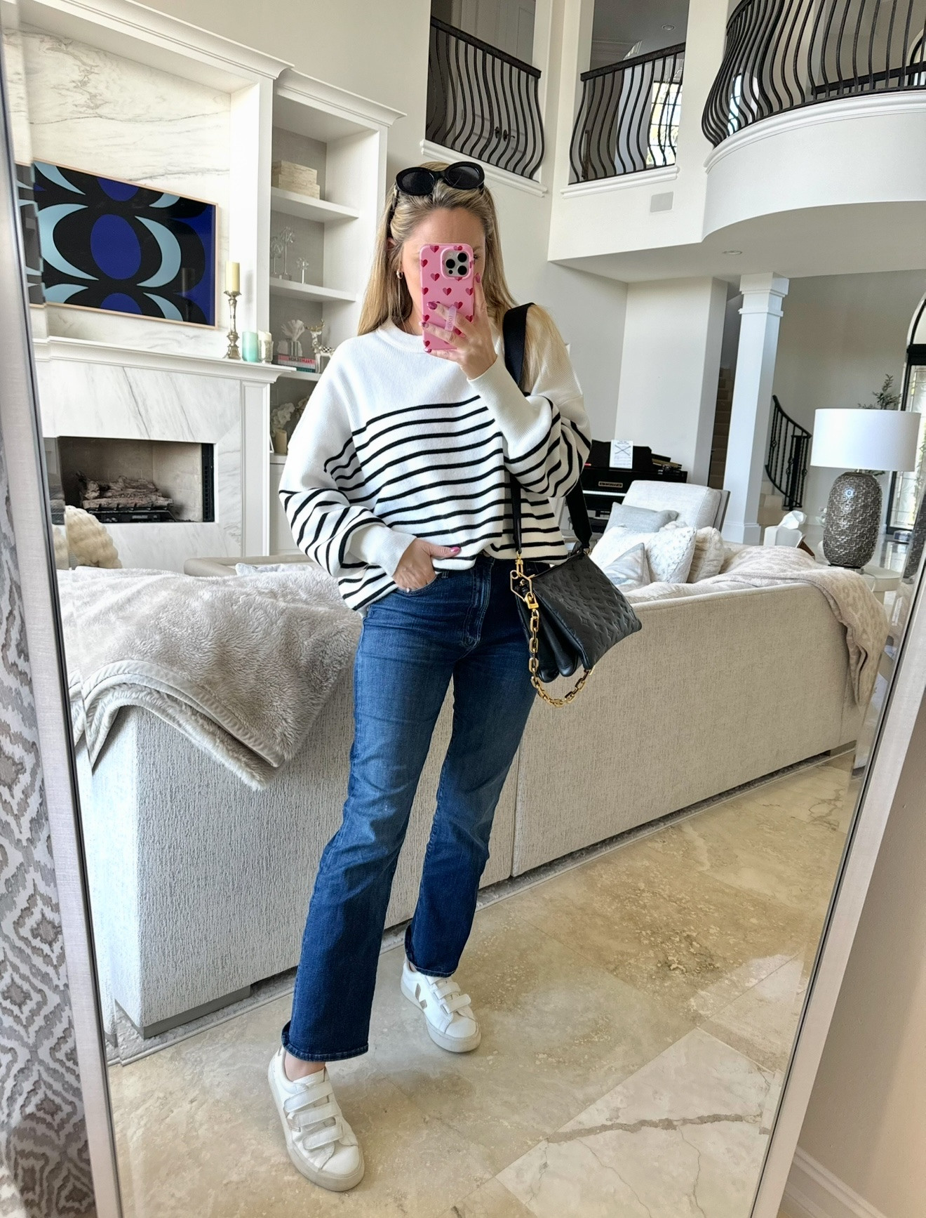 Amazon striped sweater. Perfect spring outfit to transition into spring.

#LTKWatchNow #LTKFindsUnder100 #LTKOver40
