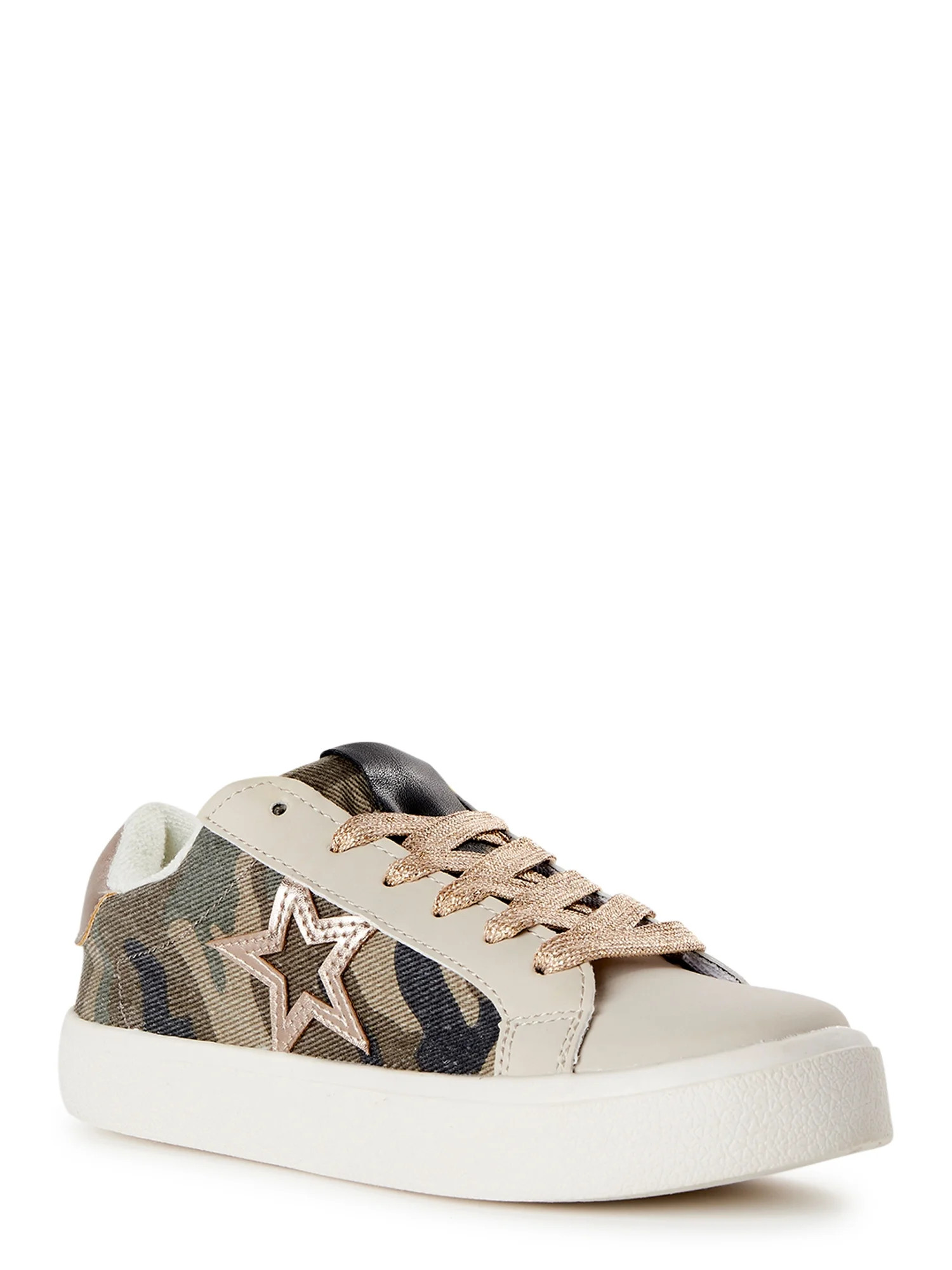 No Boundaries Women's Low Top Star Fashion Sneakers | Walmart (US)