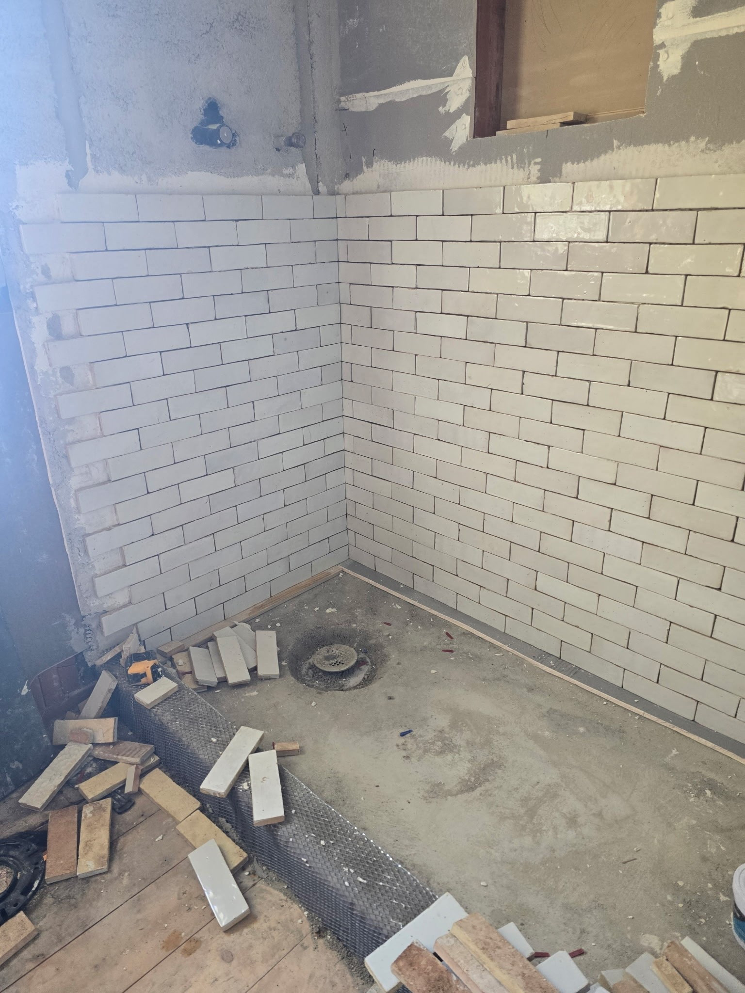 Tile progress at the lake house! Love this tile

#LTKHome